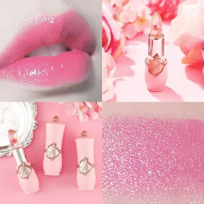 ( ৩ পিস) Jelly Dried Flower Color Changing Lip Balm with